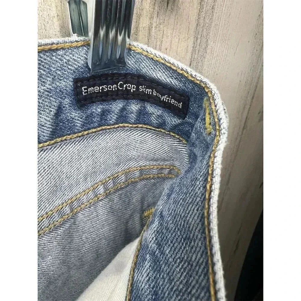 Citizens of Humanity Emerson Boyfriend Jeans Size‎ 27 Light Wash Distressed - Picture 10 of 12
